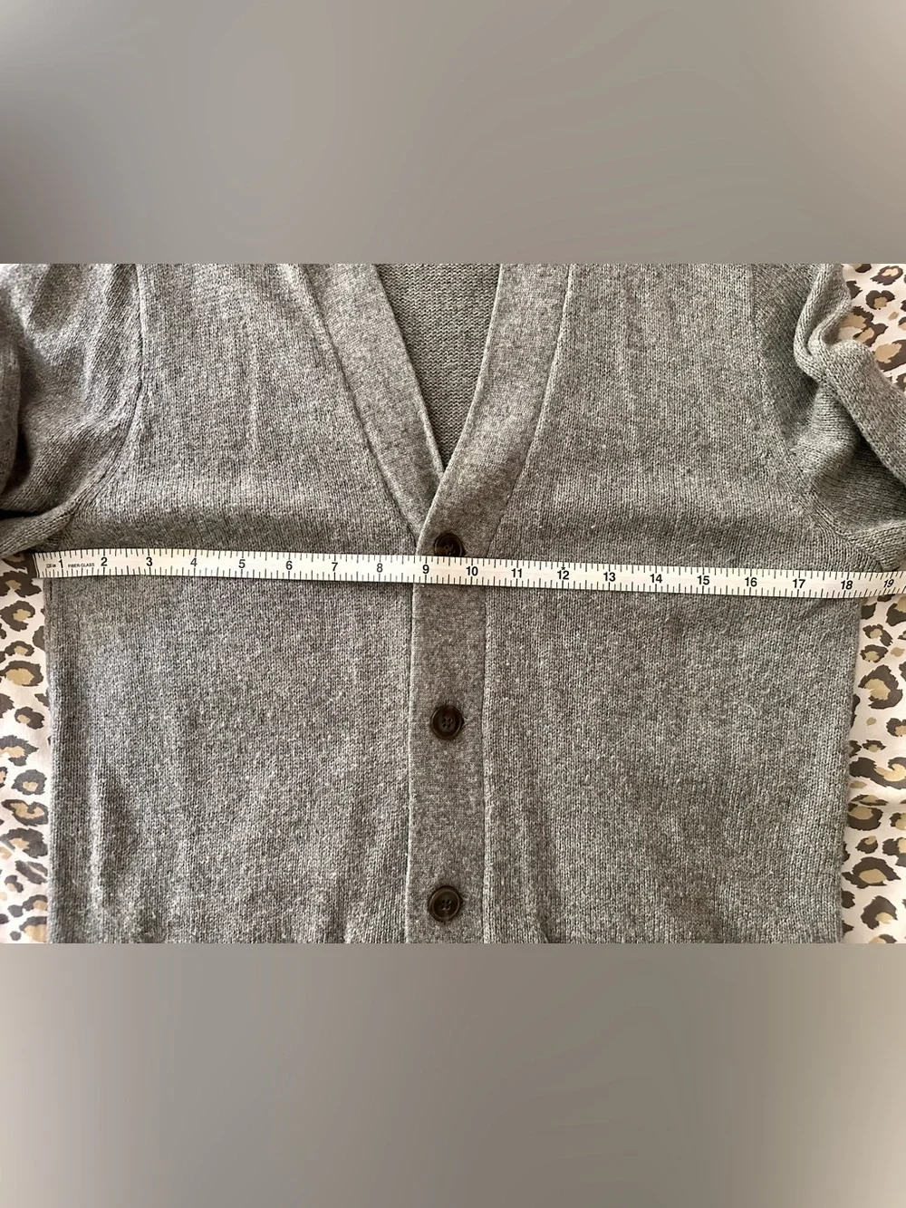 J. CREW men’s merino wool blend grey grandpa cardigan size XS